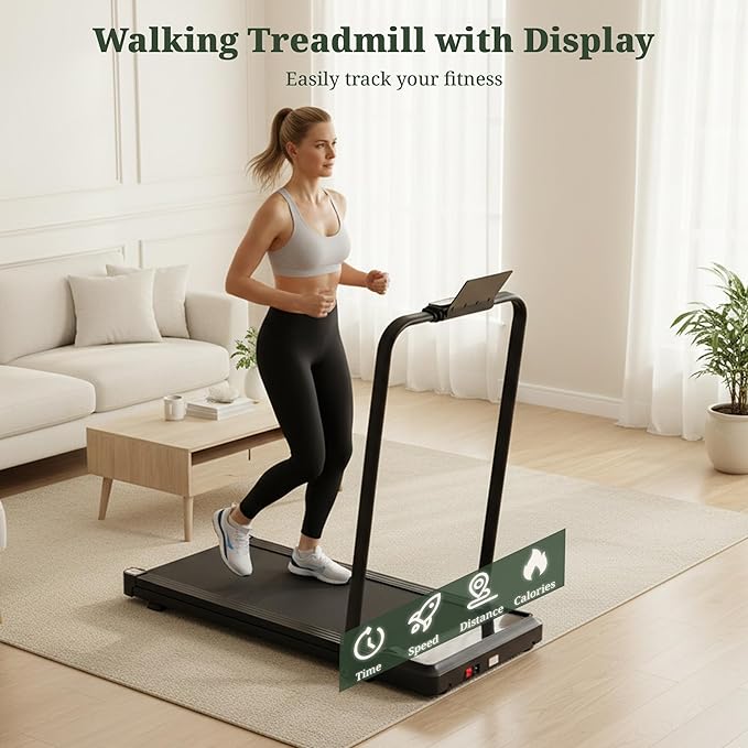 Walking Pad Treadmill, 3 in 1 Portable Under Desk Treadmills for Home Small Space, Quiet Compact Folding Treadmill with Remote Control, 320 LBS Capacity