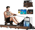 KINGSMITH Magnetic/Water Row Machine for Home Rower 331LB Weight Capacity, Folding Rowing Machine with LED Monitor, App Supported, Tablet Holder, Comfortable Seat, Trifold Home Rowing Machine