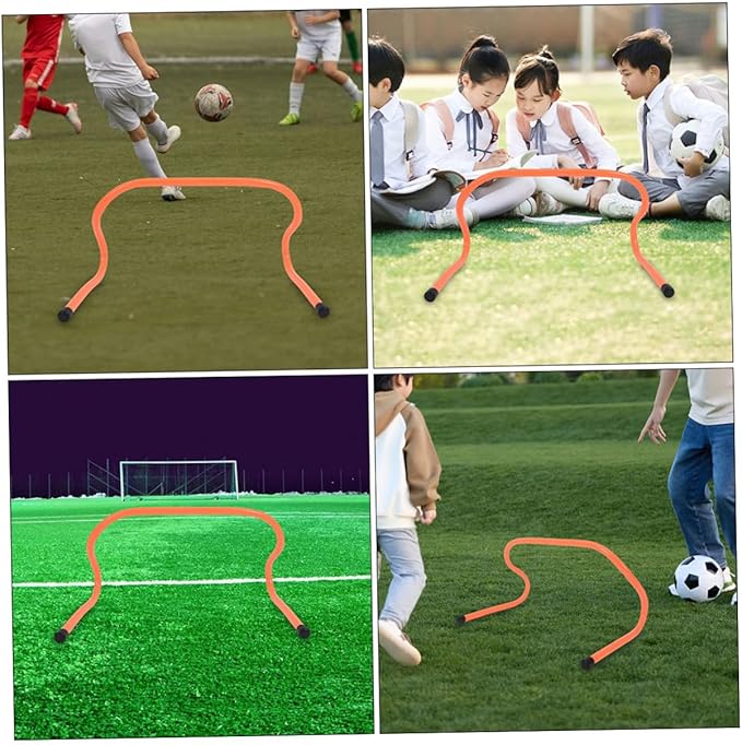 3pcs Agility Hurdles for Sports Training Durable Plastic Speed Hurdles for Football Athletics Essential Equipment for Boys and Girls and Athletes Height
