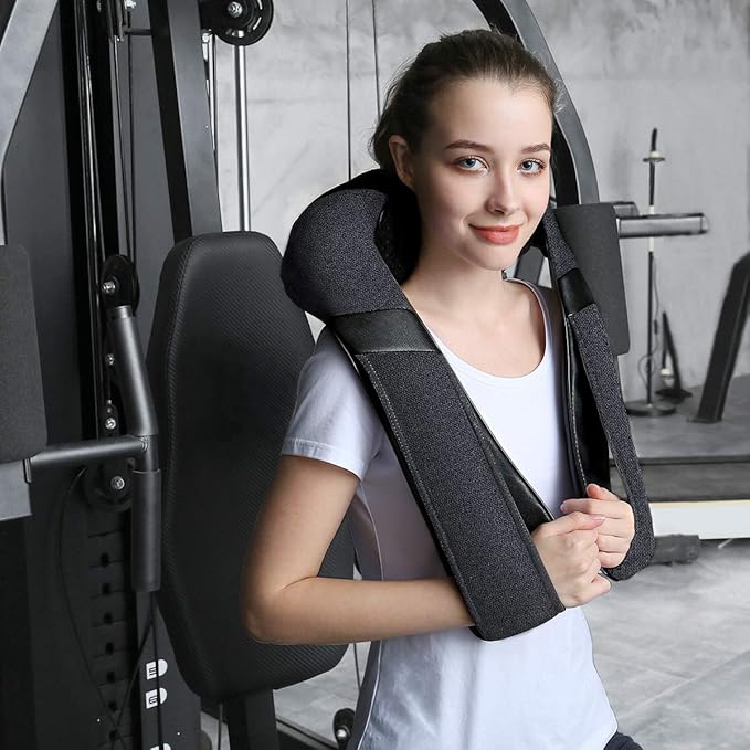 Mirakel Neck Massager for Pain Relief Deep Tissue, Shiatsu Shoulder & Back Massager with Heat, Electric Kneading Whole Body - Mothers Day Gifts for Mom, Wife, Women, Dad, Men, Ergonomic Design Massage