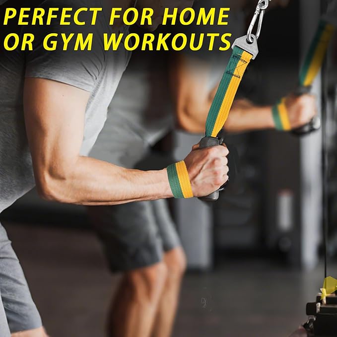 Ergonomic Pulley Handle for Arm Strength Training – TPE-Coated Non-Slip Grip Attachment for Cable Machines – Comfortable Wrist & Bicep Isolation Handle