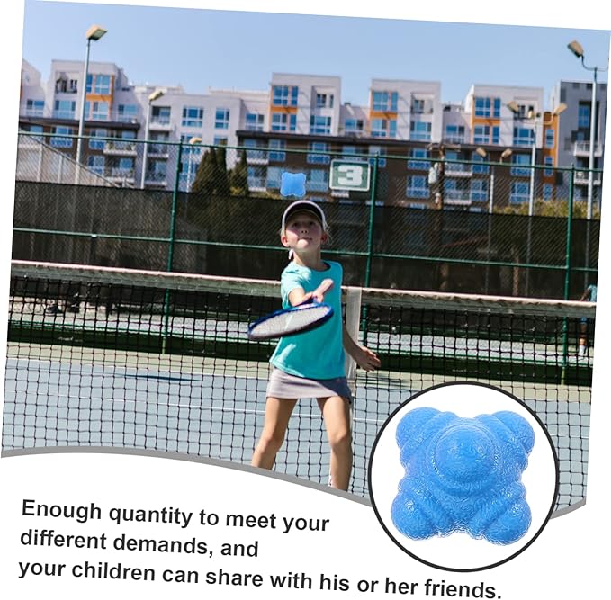 6-Piece Agility Reaction Balls Set Hexagonal Training Balls for Hand-Eye Coordination Speed and Reflex Training Indoor Fitness Equipment for Athletes