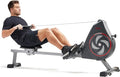 Sunny Health & Fitness Rowing Machine for Low Impact Full Body Workouts Home Training, Flip-able Equipment for EZ-Storage, Optional Magnetic or Air Resistance w/Free SunnyFit App Connection