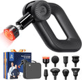 BOB AND BRAD D6 Ultra Massage Gun with Infrared Light, Deep Tissue Percussion Massager Gun with 16mm Amplitude, Professional Muscle Massager for Athletes, Electric Handheld Massager