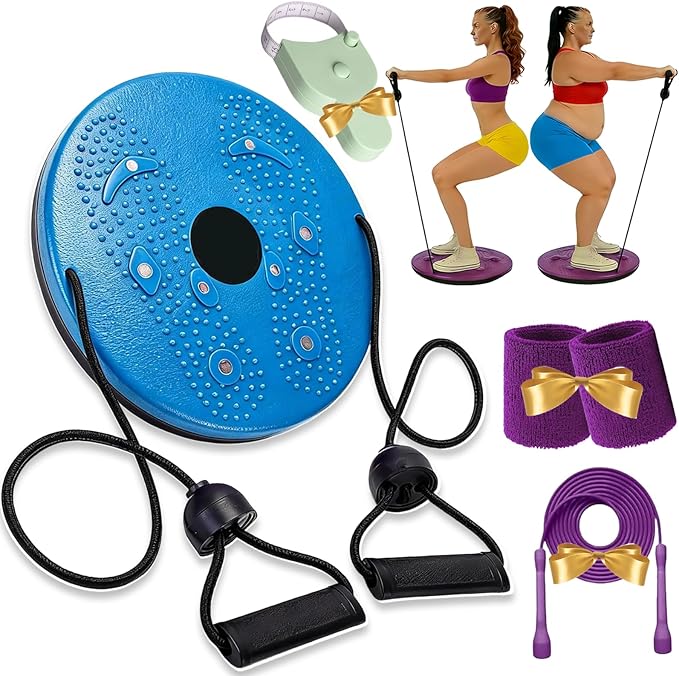 Waist Sculptor, 2026 New Waist Sculptor Twister, Waist Twister Machine Exercise with Arm Bands, Body Shaping Waist Sculptor Twist with Drawstring and Foot Massage for Exercise, Legs, Buttocks, Hip