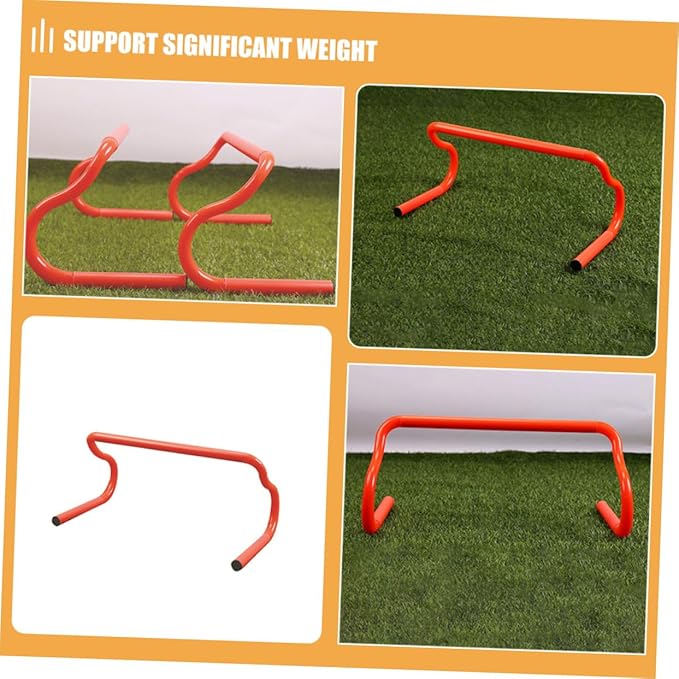 3pcs Detachable Agility Hurdles PVC Speed Training Equipment for Soccer Basketball Baseball Athletes Lightweight Portable Modular Design for Adjustable Sports Practice