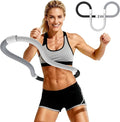Weighted Soft Spring Fitness Hoop for Adults – 3.3lb Foldable Exercise Hoop, Waist-Friendly Design, Portable Slimming Exercise Equipment for Home and Travel