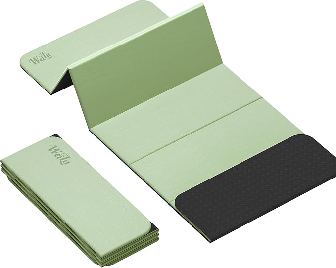 1/2 Inch Extra Thick Yoga Mat Pilates Equipment, 70"x24" Odorless Workout Mats for Home Gym, Non-slip Exercise Mats for Women Men Home Workout, Foldable Yoga Mats for Travel Camping Sleeping