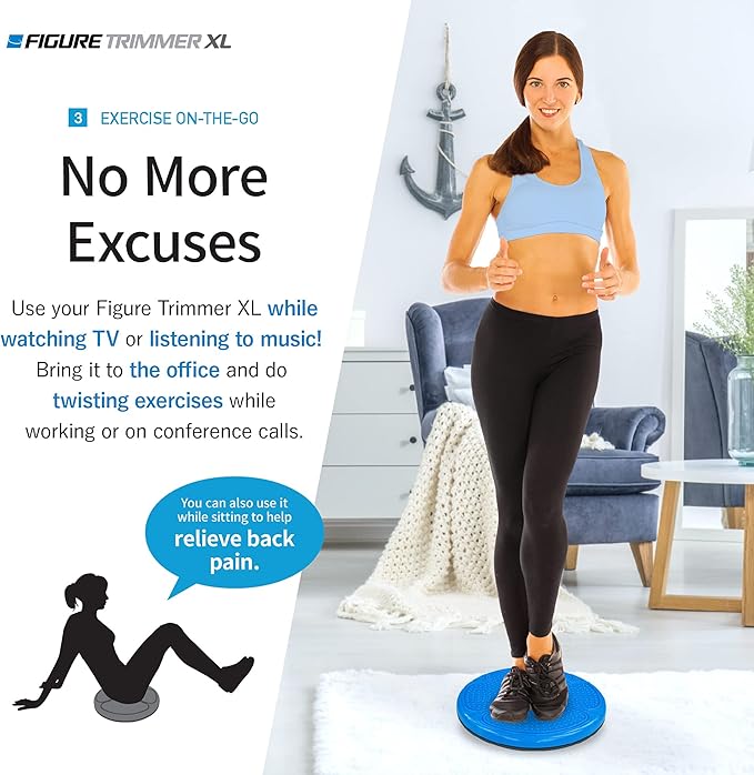 Daiwa Felicity Figure Trimmer Ab Twister Board - Waist Twister Machine for Core & Abs Exercise - Waist Twisting Fitness Tool, Dizzy Disc Twist Board for Slimming Workout & Reflexology