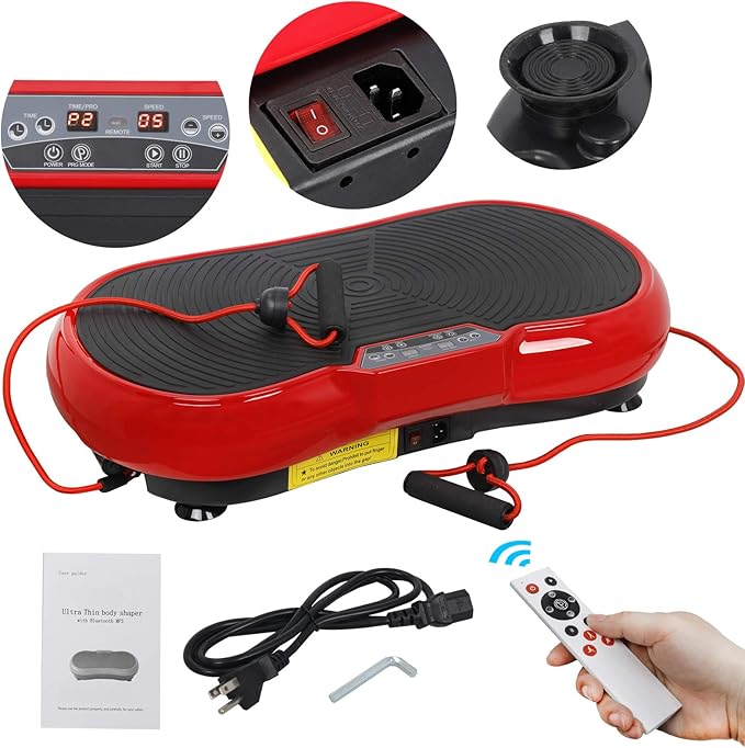 ZENY Vibration Plate Exercise Machine, Whole Body Workout Vibration Fitness Platform for Weight Loss, Toning Wellness, Home Gym Equipment