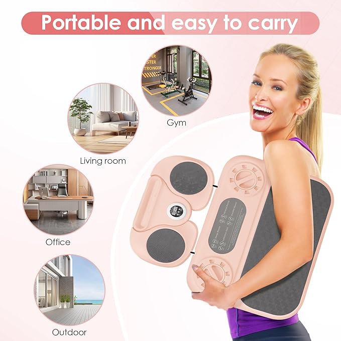 Pilates Board, 6-in-1 Pilates Reformer for Full Body & Core Workout, Portable Gym Equipment for Strength, Sculpting and Flexibility Training, Ideal for Women and Fitness Enthusiasts at Home