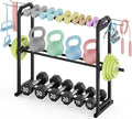 IMAYCC 3 Tier Dumbbell Rack Weight Rack Heavy Duty Weight Storage Organizer for Home Gym, Up to 390 lb Capacity for Dumbbells Kettlebells Weight Plates(dumbbell rack stand only)
