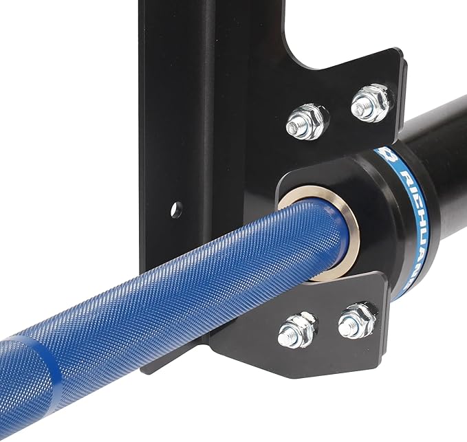 Wall Mounted Barbell Holder for 6 Bars – Heavy Duty 400LB Capacity Horizontal Storage Rack with Protective UHMW Liner | Easy Installation with Included Hardware | for Home Gym & Garage Organization