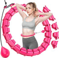 Plus Size Silent Weighted Hula Infinity Fitness Detachable Hoops 65-Inch 32 Knot, Smart Noiseless Infinity Hula for Women, Waist and Abdominal Home Weight Loss Exercise Fit Hoop