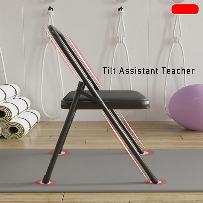 Yoga Chair,Gymnasium Auxiliary Equipment Home,Metal Pilates Assist,for Indoor and Outdoor Studio(Color1)