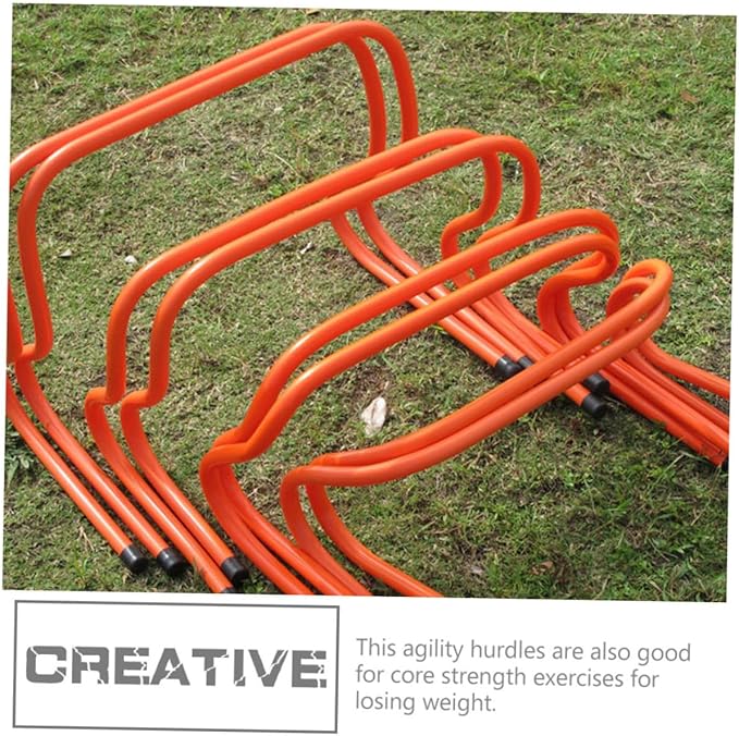 Didiseaon 2pcs Plastic Agility Hurdles 15cm Wear-Resistant Speed Hurdles Training Equipment for Football Running Track Sports