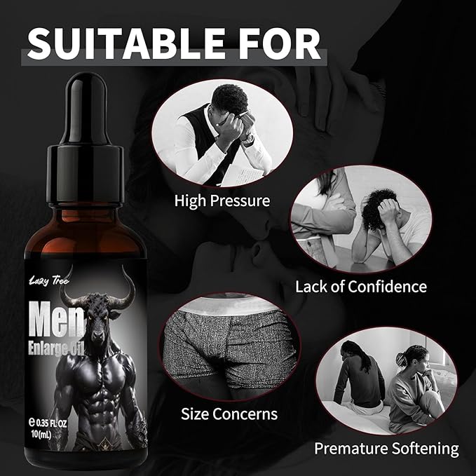 Lazy Tree Male Grow Oil, Man Re-Vitalize Oil