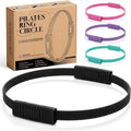 Pilates Ring, Silicone Magic Pilates Rings, Lightweight & Durable Flexible Fitness Circle Exercise Equipment for Toning Arms, Thighs,Legs, Core,Yoga & Physical Therapy
