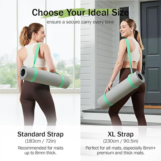 Slim Panda Yoga Mat Straps for Carrying, Adjustable Yoga Mat Carrier Sling Fits All Mats(Mat Not Included)