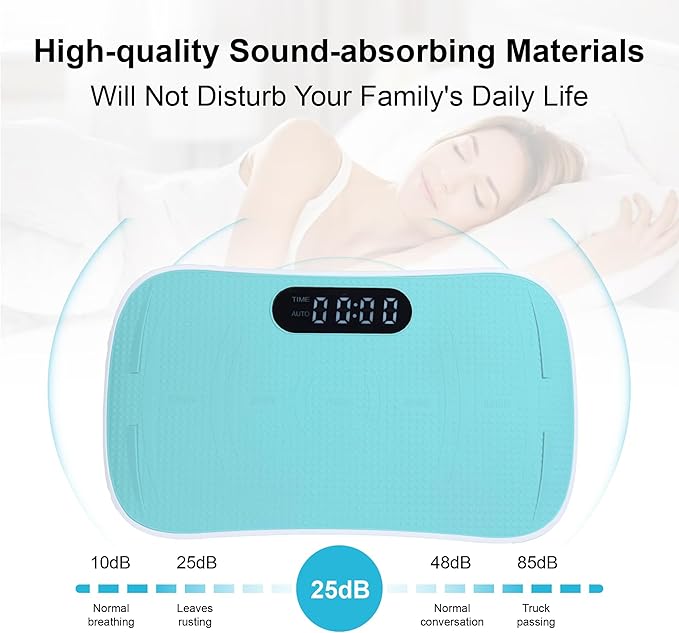 Silent Vibration Platform Crazy Fitness Massage 10-Frequency Weight Loss & Fat Burner Body Shaking Machine for Unisex