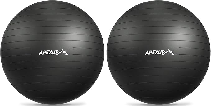 APEXUP Yoga Ball Exercise Ball Anti Slip Heavy Duty for Fitness, Balance & Core Workout