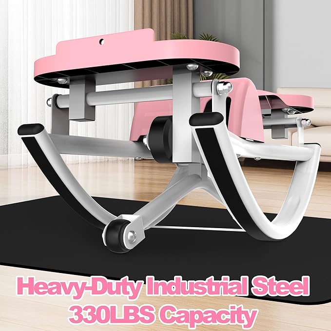 Rocking Stepper for Exercise at Home, 3D Motion Stair Stepper with Resistance Bands & Balance Board, Low-Impact Full Body Workout Equipment, Stable Structure Exercise Equipment[New Vision]