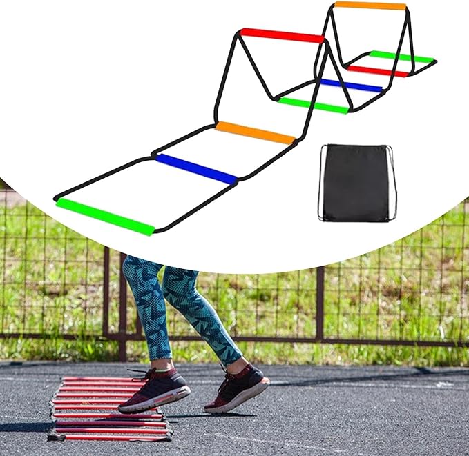 Agility Ladder Speed Ladder Foldable Workout Rugby Multifunction Home Gym Agility Training Equipment Fitness Feet Training