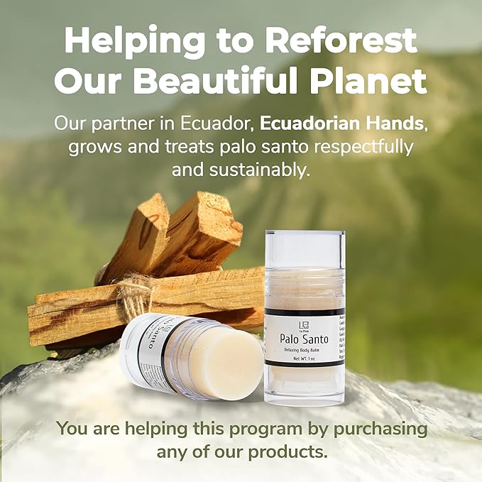 Palo Santo Muscle Butter, Soothe Muscle Aches, by La Parea Wellness