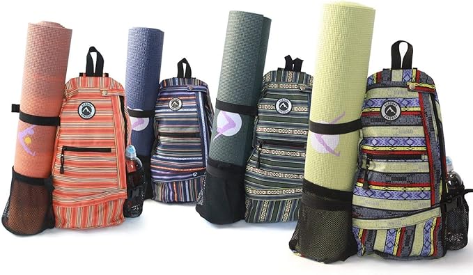 AURORAE Yoga Mat/Gym/Picklleball Cross-body Travel Sling Back Pack. Mat sold separately.