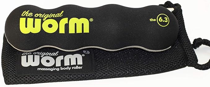 The Original Worm-Combines Massage Balls & Foam Roller for Neck, feet, Back, Shins, Calves, HIPS, Glutes. Portable. Great Travel Roller for Plane and car. Easy to use.