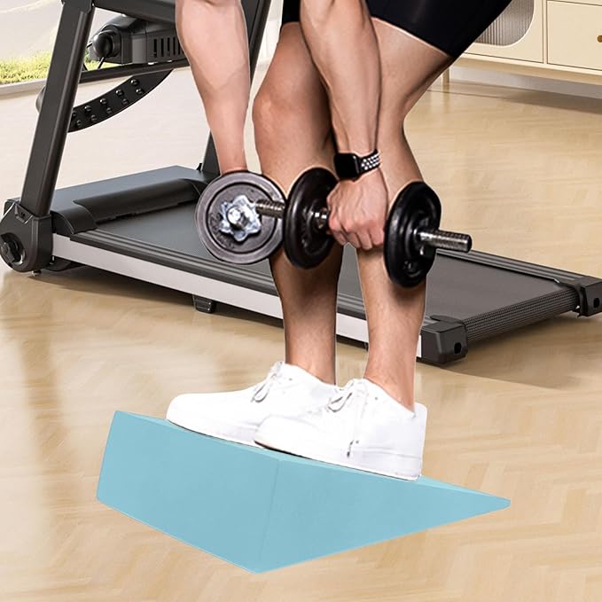 Workout Wedge Block - Squat Wedge Board, Training | Portable Anti-Slip Foam Stretch Tool, Multi-Purpose Fitness Equipment with High-Density Build for Home Gym Yoga Studio Men Women Exercise