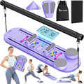Pilates Board, Pilates Reformer Set, 7 in 1 Multifunctional Pilates Reformer Machine with Timer, Portable Foldable Pilates Board for Home Workout, Pilates Kit with Storage Bag，One Piece per Item