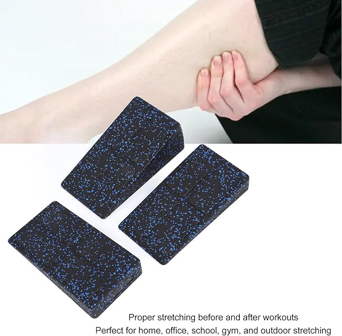 3 - Piece Adjustable Calf Stretcher Slant Board, Squat Wedge Block for Heel Elevated Squats and Plantar Fasciitis Relief, EPP Foam Stretching Wedge with Non - Slip Surface for Home
