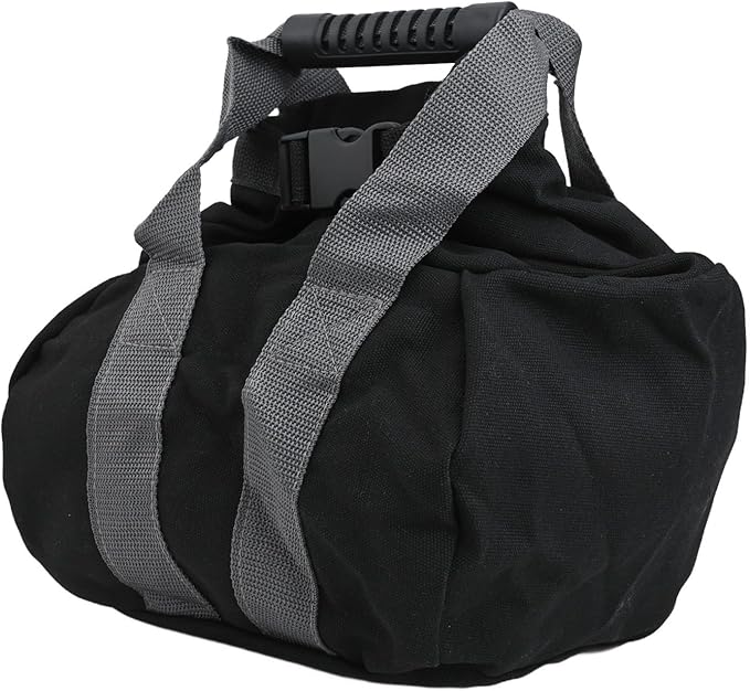 Adjustable Kettlebell Sandbag, Canvas Weight Bag With Handle, Fitness Training Equipment for Home Gym, Yoga, Strength Building, Empty Shell 0-35 Lbs,