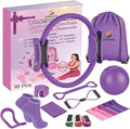 Yoga Pilates Ring Set for Home Workouts – 18 Pcs Fitness Kit for Women – Resistance & Toning Accessories with Circle Ring, Ideal for Full Body Toning & Flexibility