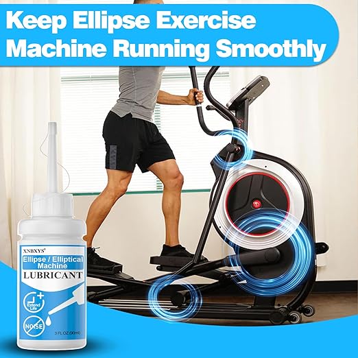 2 Pcs Elliptical Exercise Machine Lubricant, Lube Apply to Under Desk Ellipse Leg Exerciser for Home, Electric Seated Foot Pedal Exerciser, Reduce Nosie & Keep Machine Running Smoothly