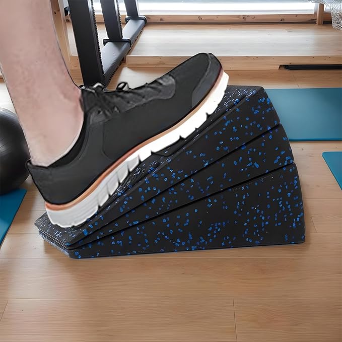 Squat Wedge Block - Anti-Slip Foam Wedge Calf Stretcher,Foot Stretcher Incline Board,for Yoga Pilates Home Gym Recover Training Mobility