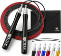 Titan Armour® Speed Rope - Professional Self-Locking & Adjustable, Adult Speed Jump Rope | 2 x Steel Ropes, Cable Protector & Travel Case | Jump Rope Crossfit, Boxing, Fitness MMA for Men & Women