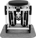 3-in-1 Multi-Function Stepper with Seat Mini Sport Stepper with Resistance Bands & Mat Stair Stepper Machine for Home Workout, Waist Legs Full Body Exercise