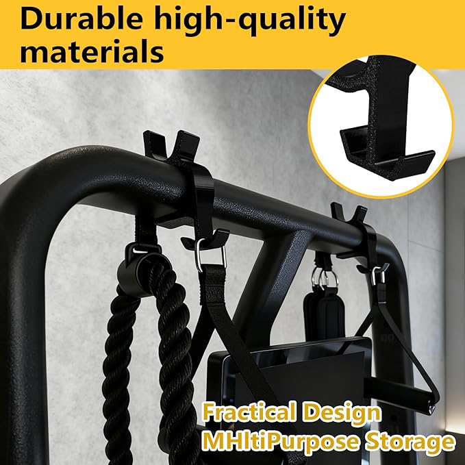 for Speediance Gym Monster 2, Barbell and Accessory Racks, Compatible With D-Rings, Standard Carabiners, Or Other Items You May Store (Two Pieces）