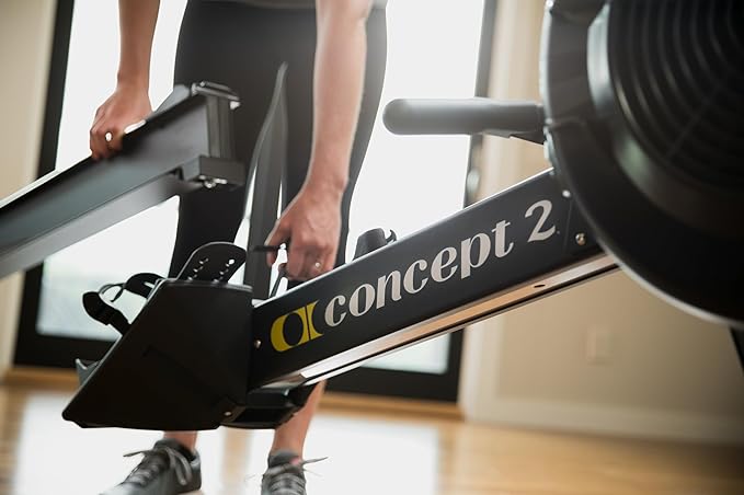 Concept2 RowErg Indoor Rowing Machine - PM5 Monitor, Device Holder, Adjustable Air Resistance, Easy Storage