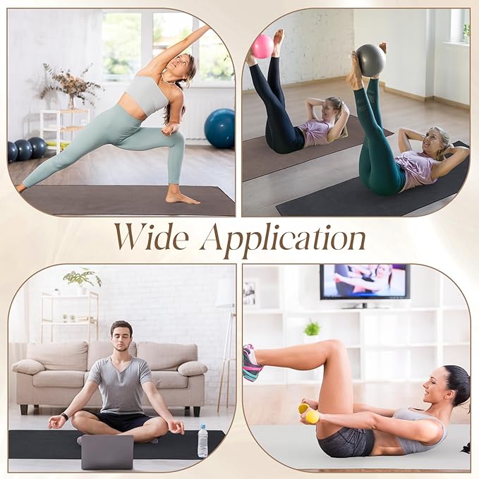 3 Pack Hot Yoga Towel Non Slip 72" x 26" Extra Large Microfiber Yoga Mat Towel with Grip Dot Absorbent Sweat Anti-Slip Mat Cover for Pilates Fitness(Beige Dark Gray Coffee)