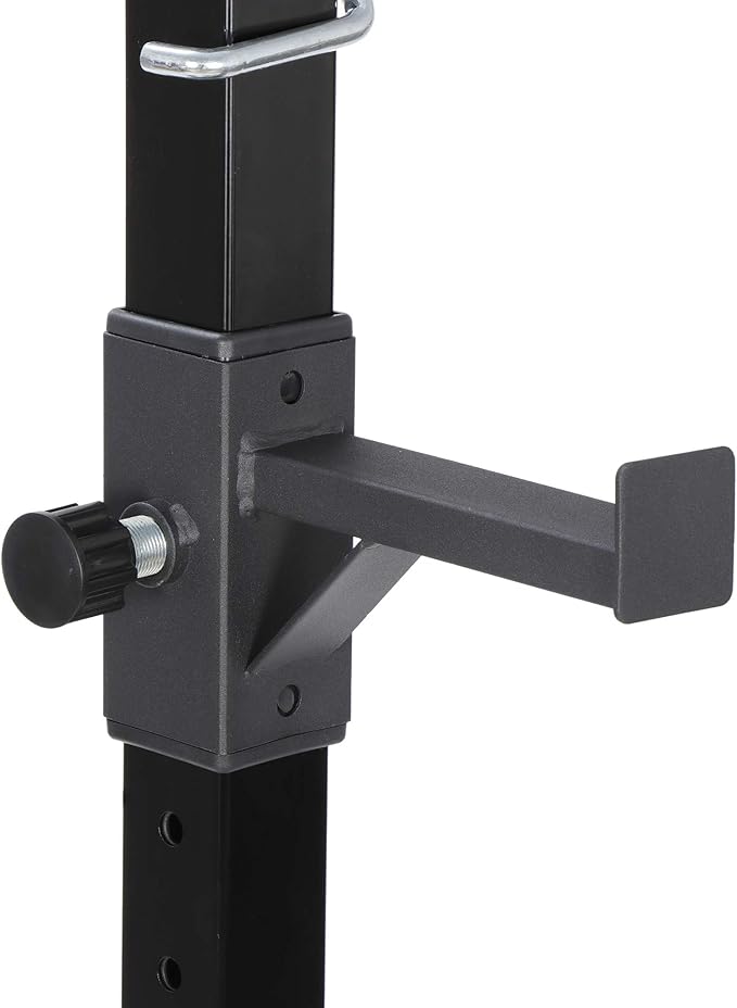ANT MARCH Pair of Adjustable Height 45"-70" Professional Portable Dumbbell Racks Sturdy Steel Squat Rack Barbell Free Bench Press Stands Home Gym Load 660Lbs Dipping Station …