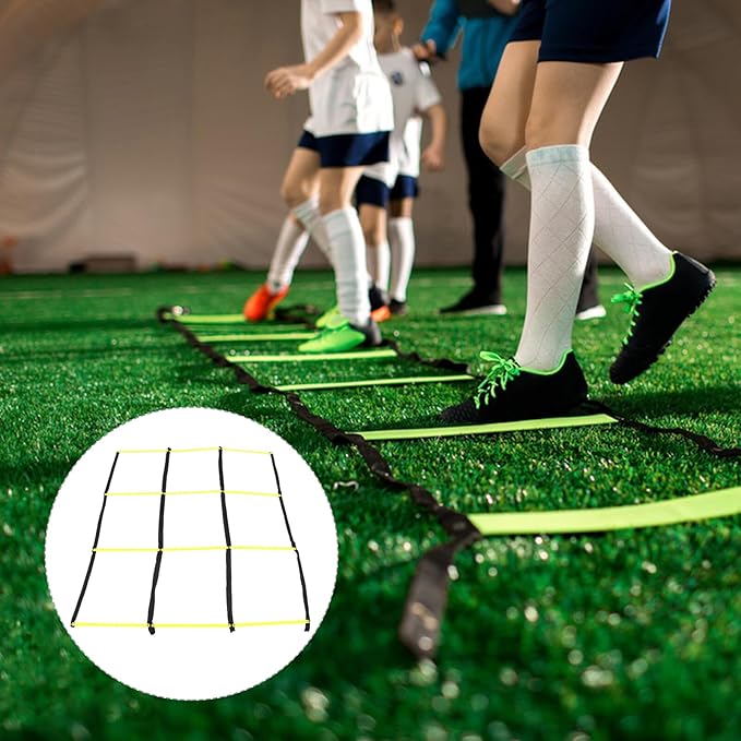 Football Speed Ladder Agility Ladder for Soccer Training – Lightweight Foldable for Athletic Footwork and Fitness Workouts