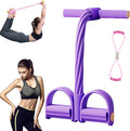 Multifunction Pedal Resistance Band,Fitness Resistance Bands,Fashion Puller Exercise,8 Tube Pedal Resistance Device,for Training,Tummy,Waist, Arm,Leg Slimming,Home Gym Exercise Equipm