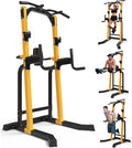 Outdoor Basic Power Tower, Pull Up Bar and Dip Station for Home Gym, 1500LBS Weight Capacity, Adjustable Height, Heavy Duty Steel Frame for Calisthenics, Strength Training Fitness Equipment