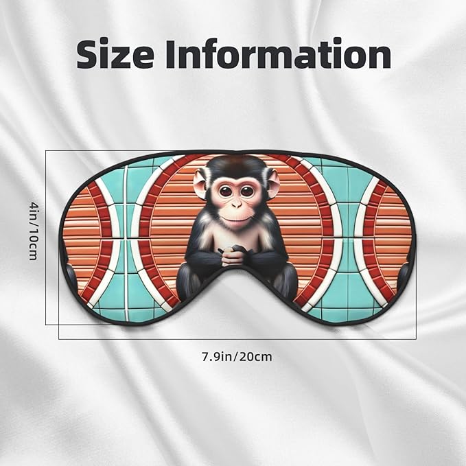 The Silent Monkey Head-Mounted Double-Sided Light-Blocking Sleeping Eye mask to Protect Eyes and Relieve Eye Fatigue