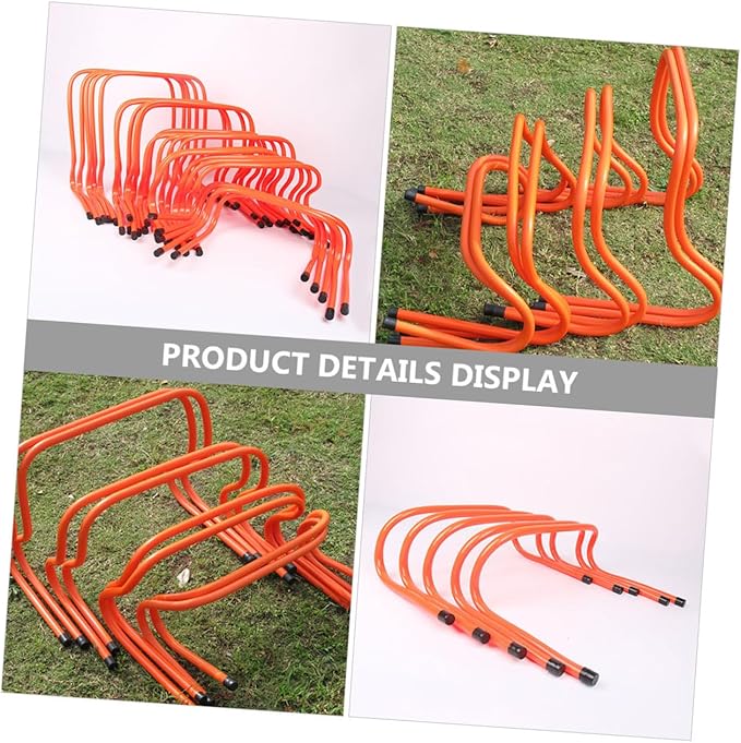 Plastic Training Hurdles 2pcs Set 15cm Adjustable Agility Hurdles for Soccer Speed and Track Running Training Equipment