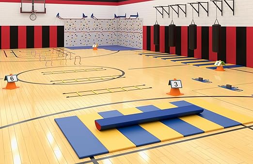 Sportime Agility Ladder Single Wide Rungs, 29-1/2 Feet x 16-1/2 Inches, Yellow/Black