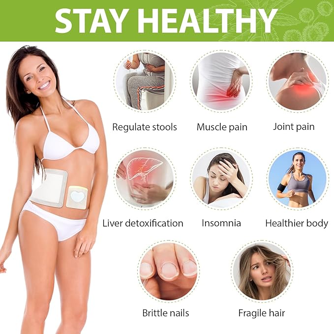 30 Pcs Castor Oil Patches with Castor Oil Organic Cold Pressed Unrefined Glass Bottle(3.5oz),Cotton Caster Oil Pack Wrap for Waist Back Neck Arm Belly,Self-Adhesive Disposable for Convenient Use